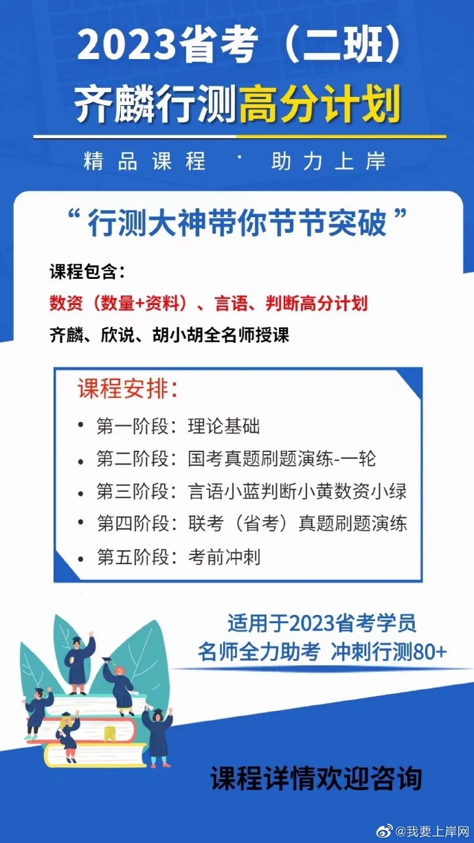 2023省考齐麟行测高分计划二班